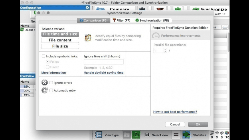 File synchronization for mac os x mac